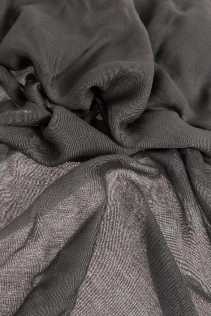 Emporio Armani Emporio Armani Logo Printed Fringed Scarf 2