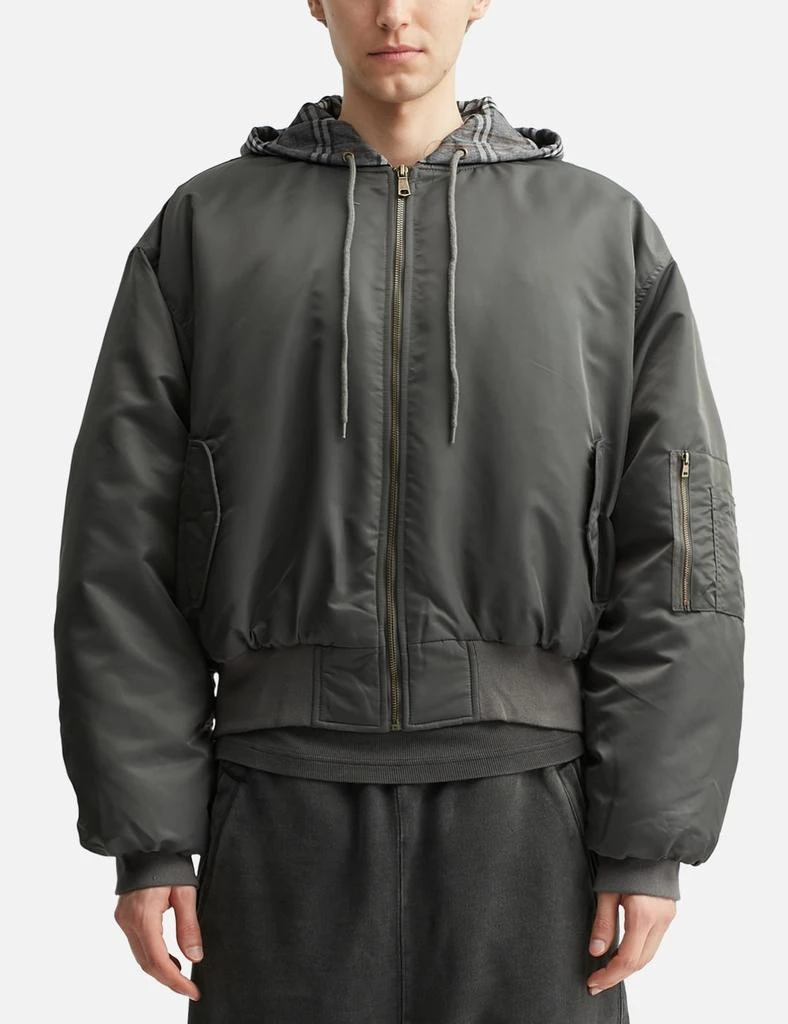 Praying Bomber W Plaid Hood 3