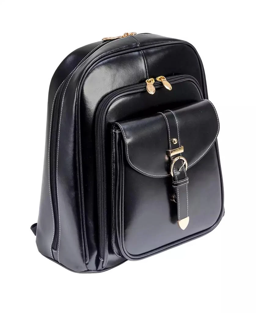 McKlein Olympia Leather Business Laptop Tablet Backpack 2