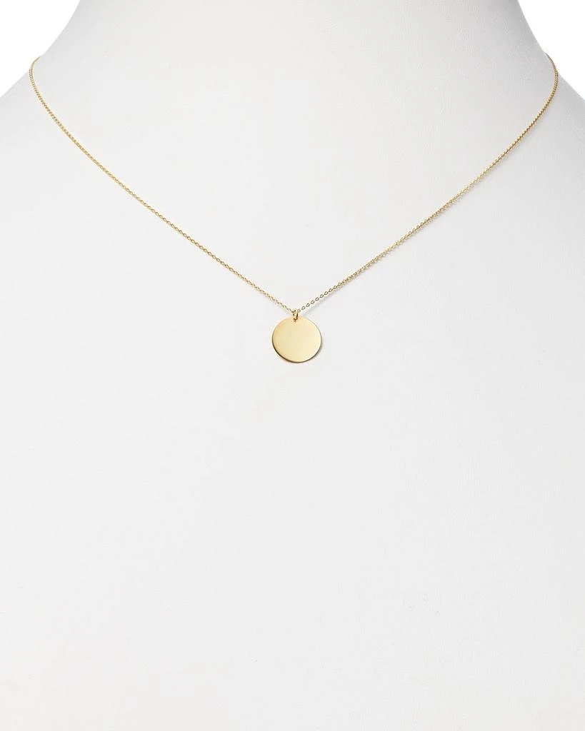 Moon & Meadow 14K Yellow Gold Disc Pendant Necklace, 17" - Exclusive 2