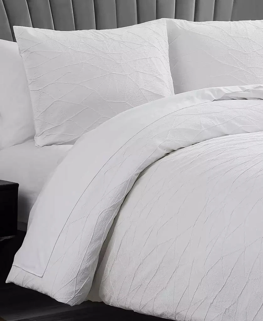 Vera Wang Abstract Crinkle 3-Pc. Duvet Cover Set 7