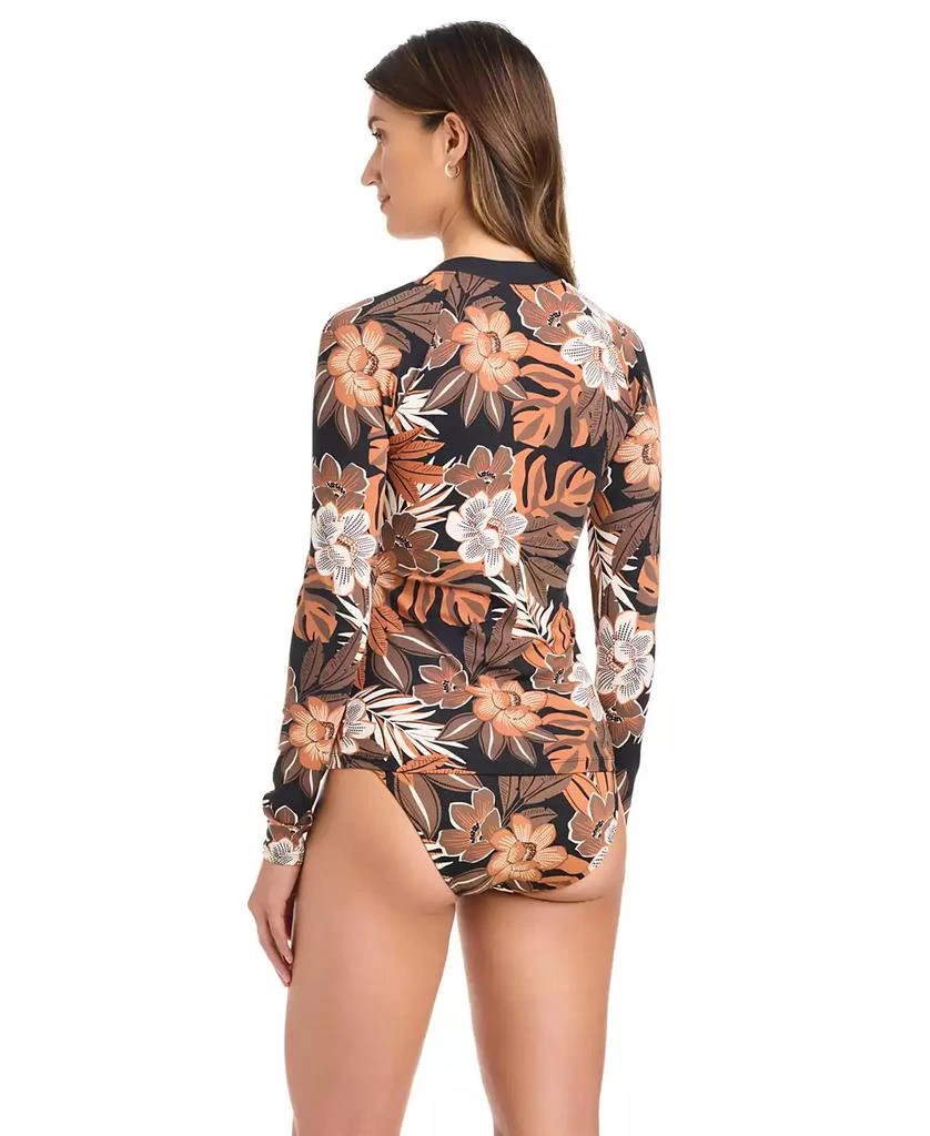 Bleu Rod Beattie Women's Moddy Blooms Zippered Rashguard 3