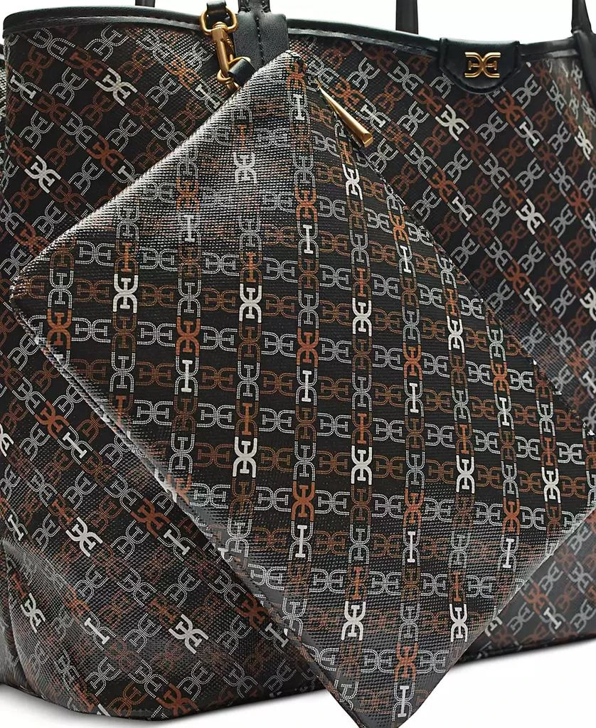 Sam Edelman Harper Large Monogram Black Shopper 2
