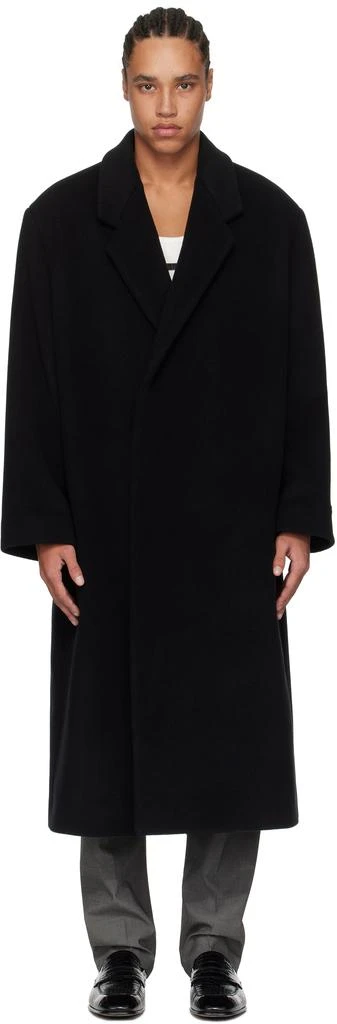 Fear of god Black Melton Wool Coat 1