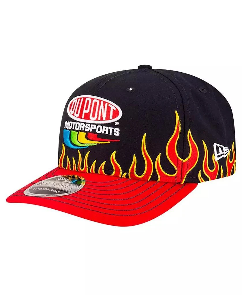 New Era Men's Black/Scarlet Jeff Gordon DuPont Flames 9SEVENTY Stretch-snap Hat 5