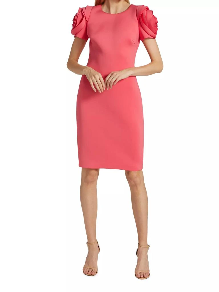 Badgley Mischka Rosette Cocktail Dress 2