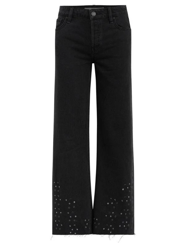 Hudson Rosie High Rise Wide Leg Ankle Jeans 6