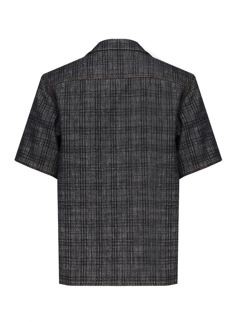 Burberry Burberry Checked Short Sleeved Denim Shirt 2