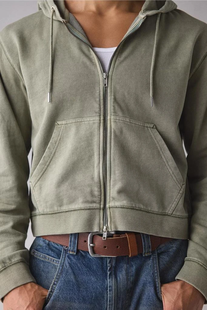 BDG BDG Bonfire Solid Zip-Up Hoodie Sweatshirt 4