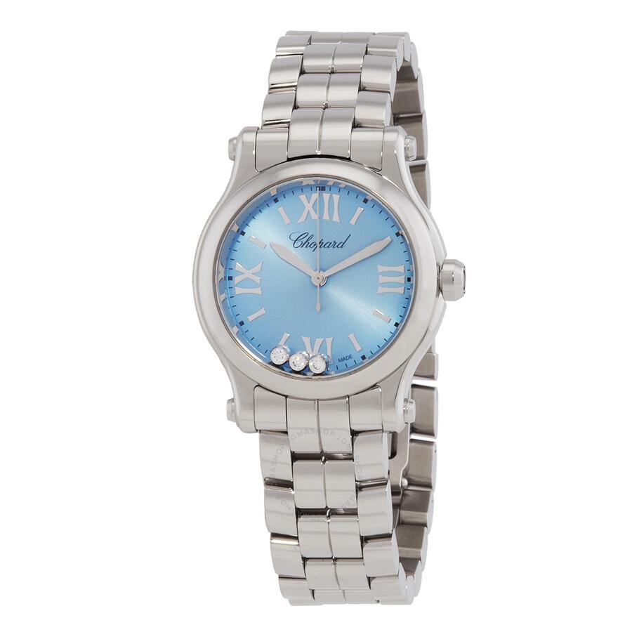 Chopard Happy Sport Quartz Blue Dial Ladies Watch 278590-3010