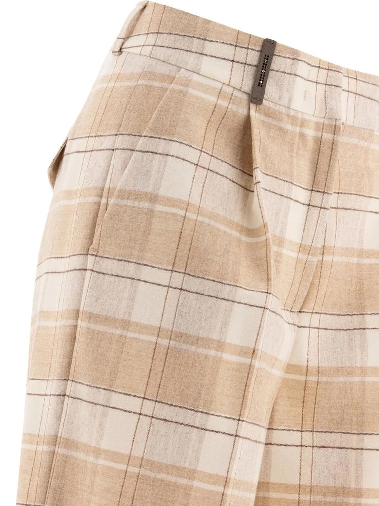 Peserico Peserico Plaid Wide Leg Pants 4