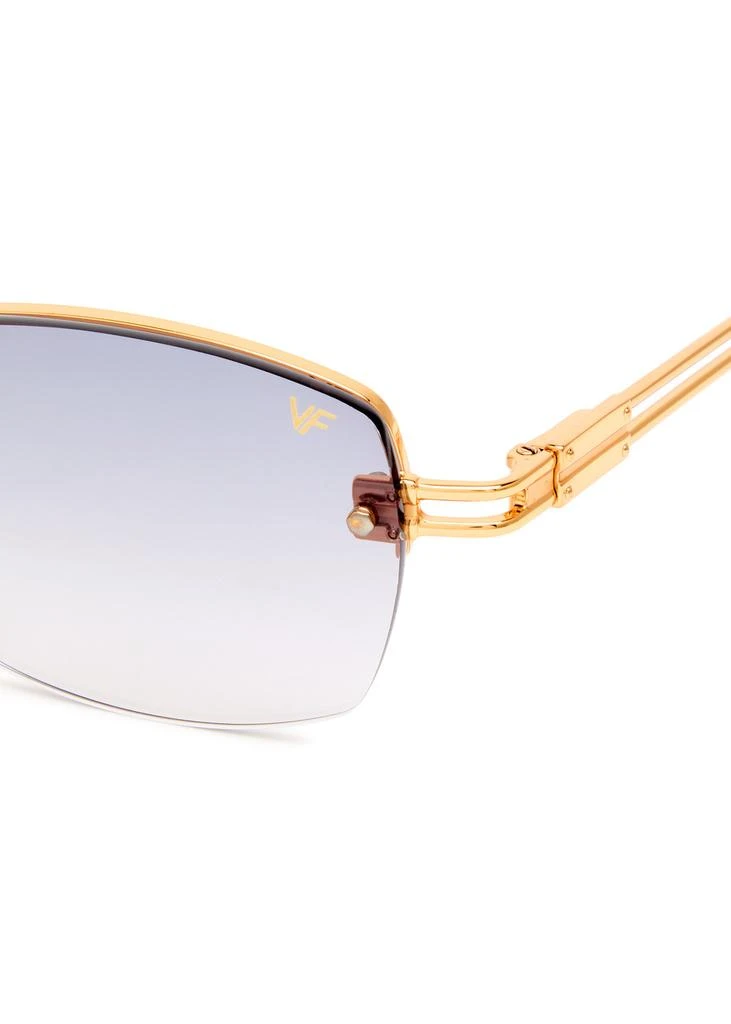 Vintage Frames Company L'Enfant Terrible Rimless rectangle sunglasses 3