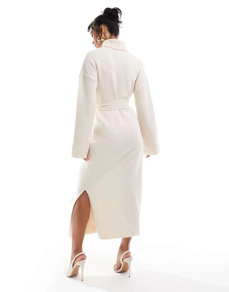 Shop Pretty Lavish tie waist knitted midaxi dress in cream on Sale at  BeyondStyle  Get 25% Off Pretty Lavish tie waist knitted midaxi dress in  cream with Limited-Time Flash Deals, Exclusive