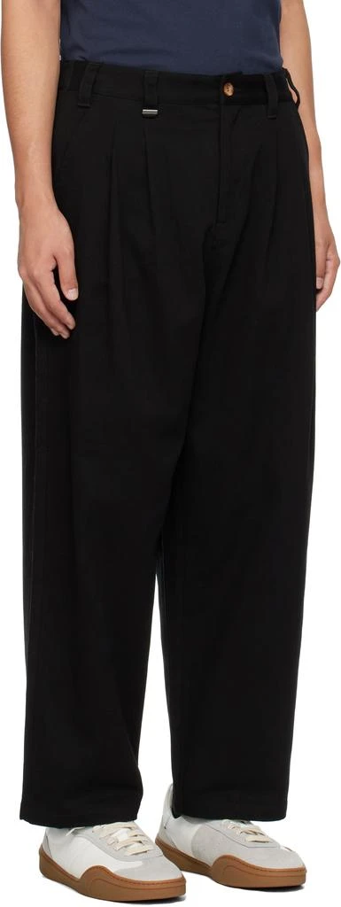 Metalwood Studio Black Elastic Waist Baggy Trousers 2