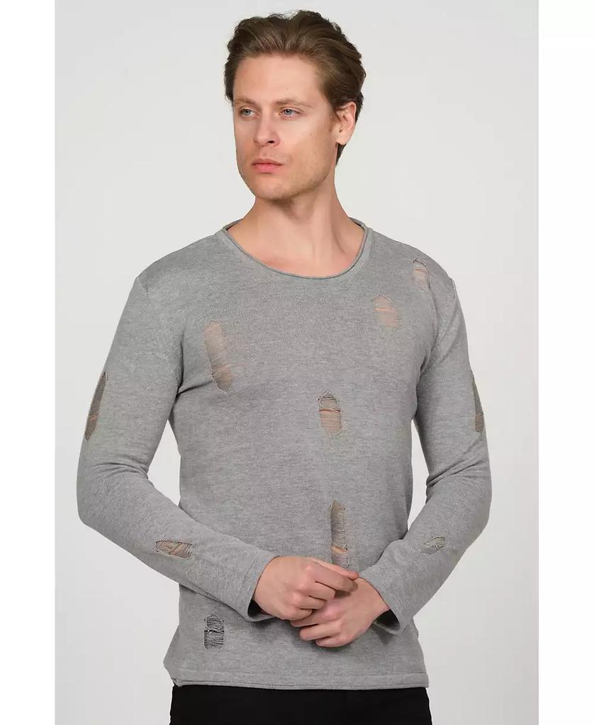 RON TOMSON Men's Modern Distorted Sweater