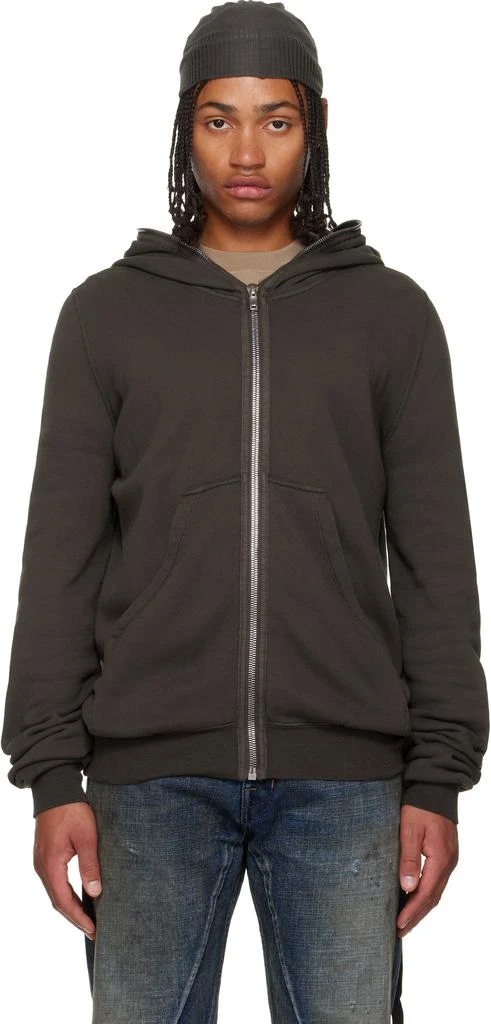 Rick Owens Gray Concordians Micro Mountain Hoodie 1