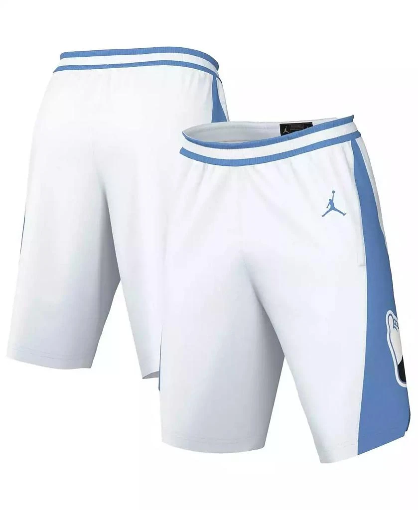 Jordan Men's White, Carolina Blue North Carolina Tar Heels Limited Retro Performance Shorts 1