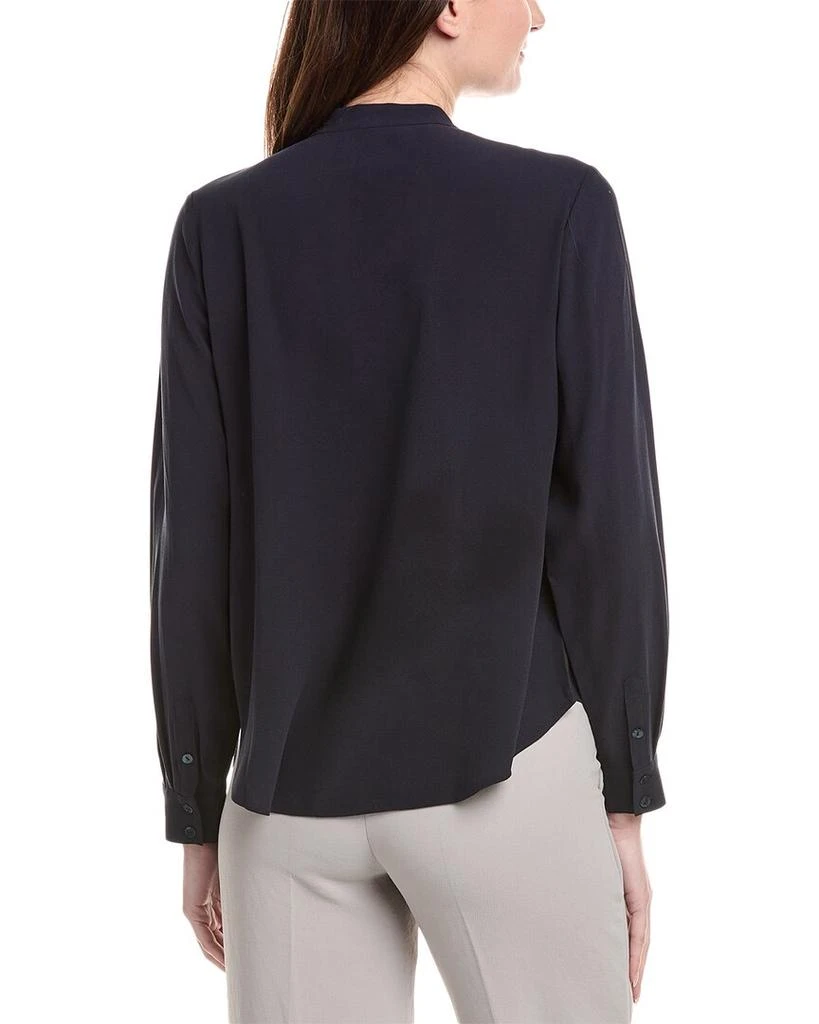 Eileen Fisher EILEEN FISHER Petite V-Neck Silk Shirt 2