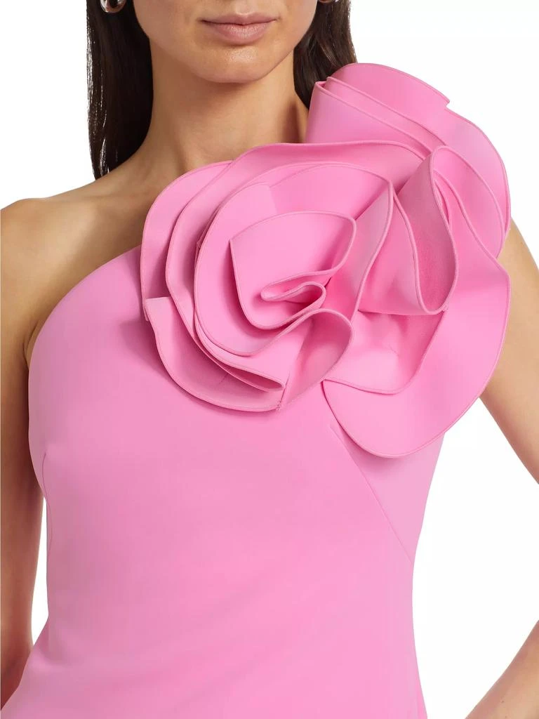 Acler Turflea Floral One-Shoulder Minidress 6