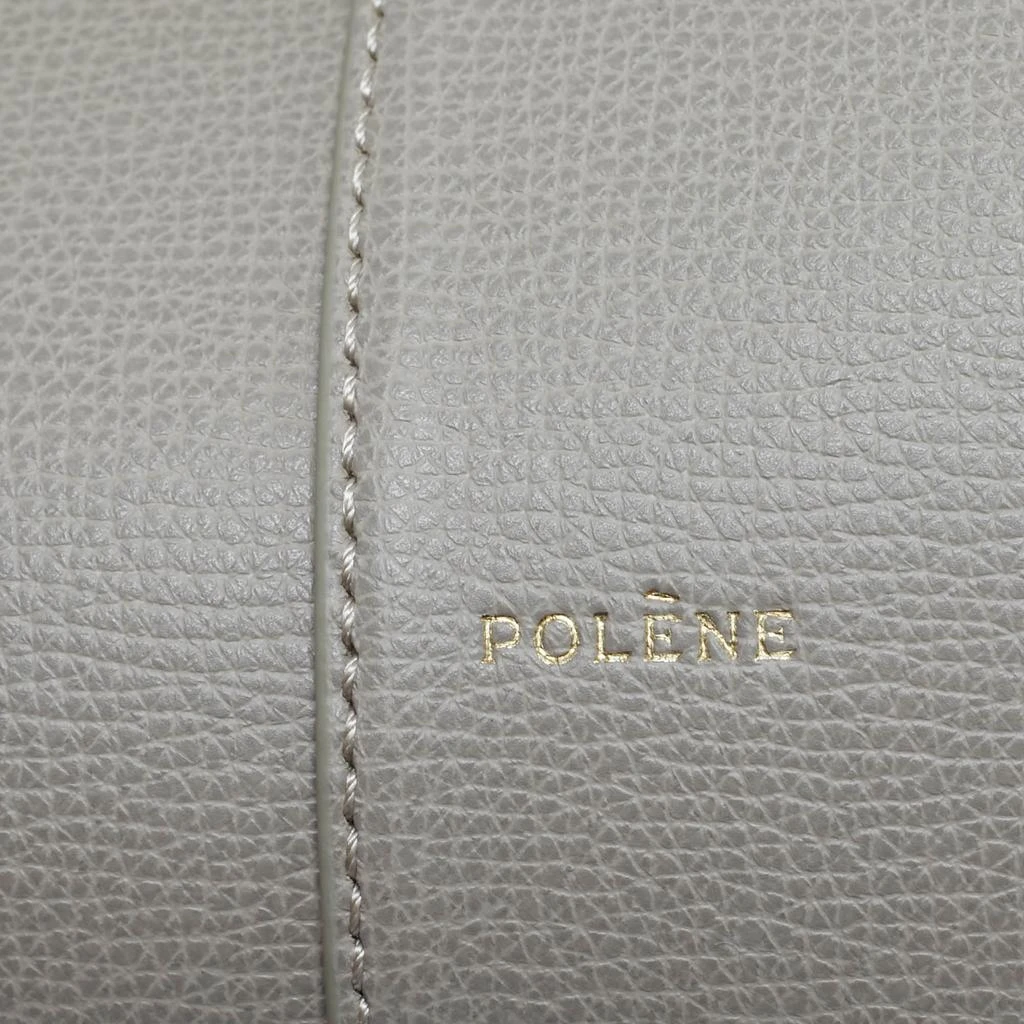 Polène Polène Grey Leather Mini Cyme Tote 8