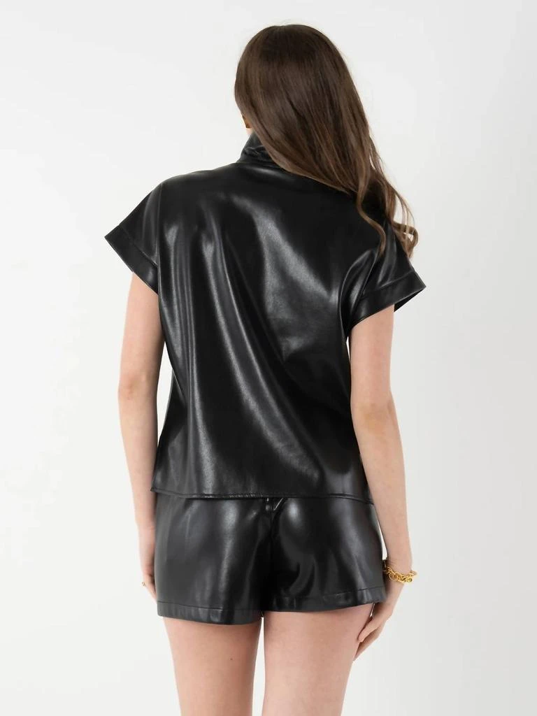 Emily McCarthy Emily Mccarthy - Vegan Leather Poppy Pullover 2