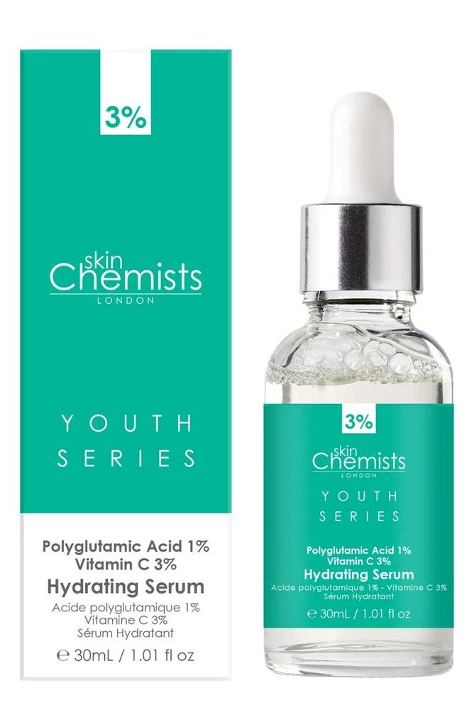 SKINCHEMISTS Polyglutamic Acid & Vitamin C Hydrating Serum - 30ml 1