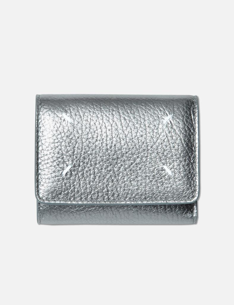 MAISON MARGIELA WALLET CLIP 3 WITH ZIP GRAINY LEATHER