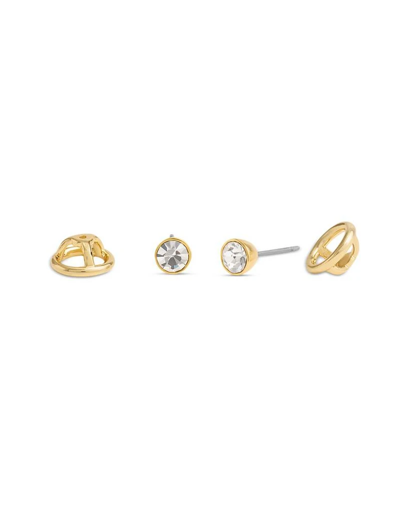Coach Convertible Halo Stone Stud Earrings 1