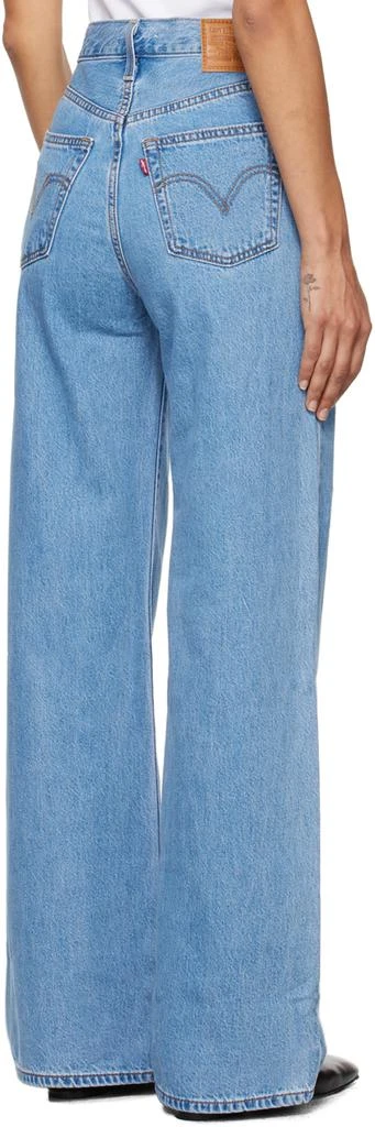 Levi's Blue Ribcage Wide Leg Jeans 3