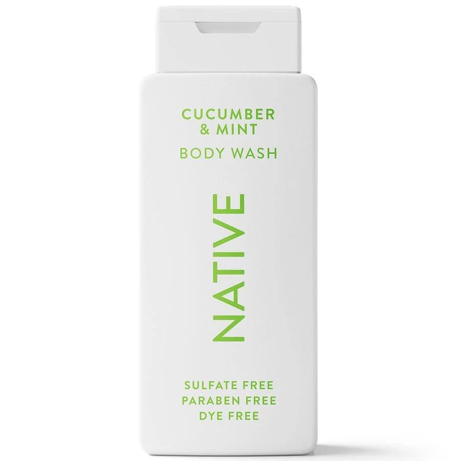 Native Body Wash, Sulfate Free, For Women and Men Cucumber & Mint