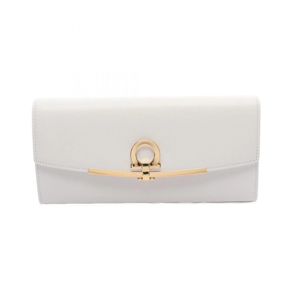 Salvatore Ferragamo Leather Long Wallet (Bi-Fold) (Pre-Owned)