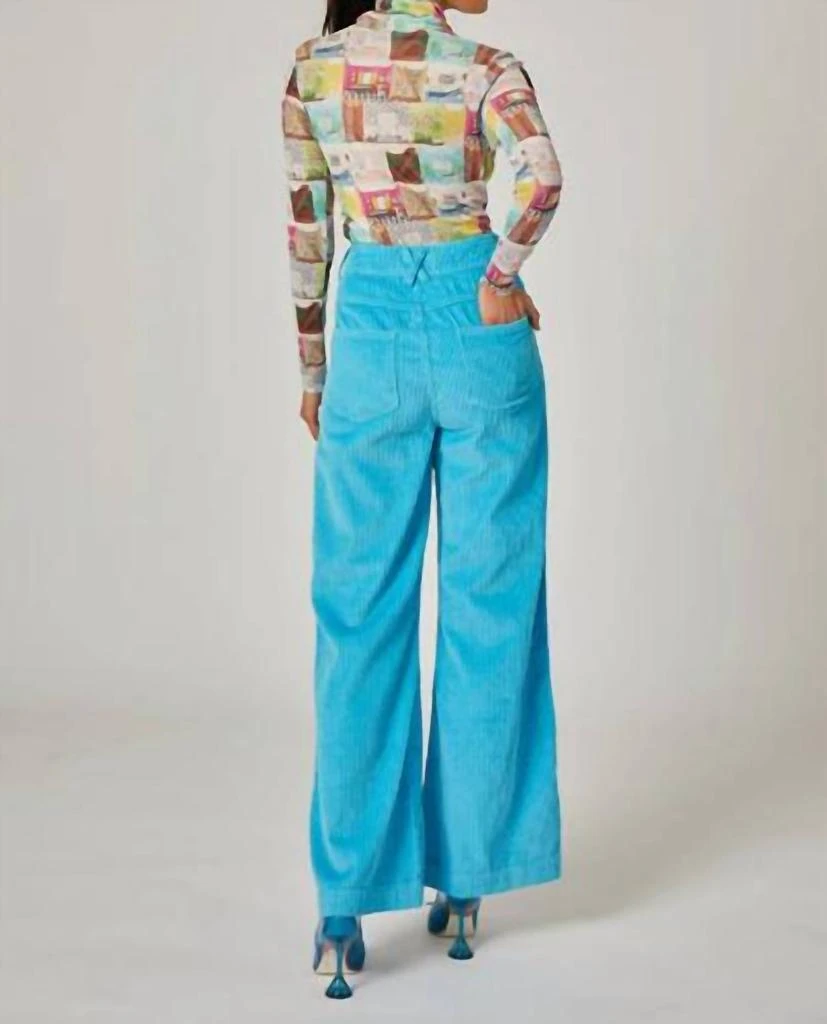 Rachel Antonoff Mike Pant In Cyan 3