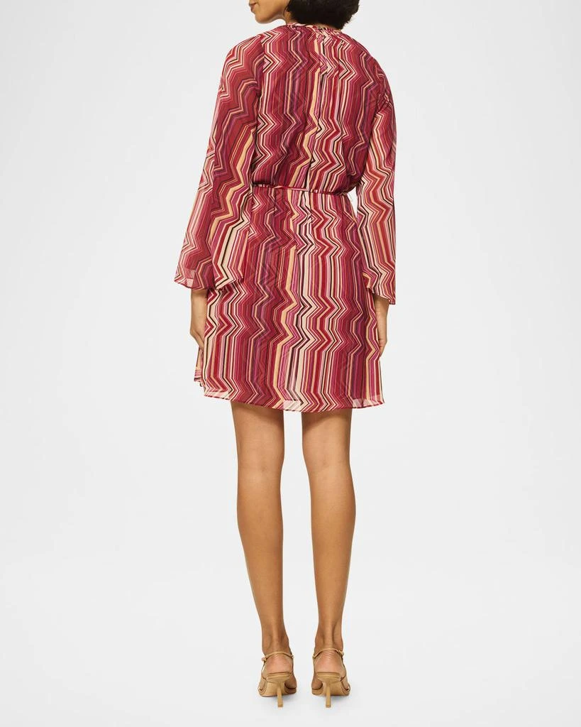 MISA Petra Chiffon Mini Dress 3