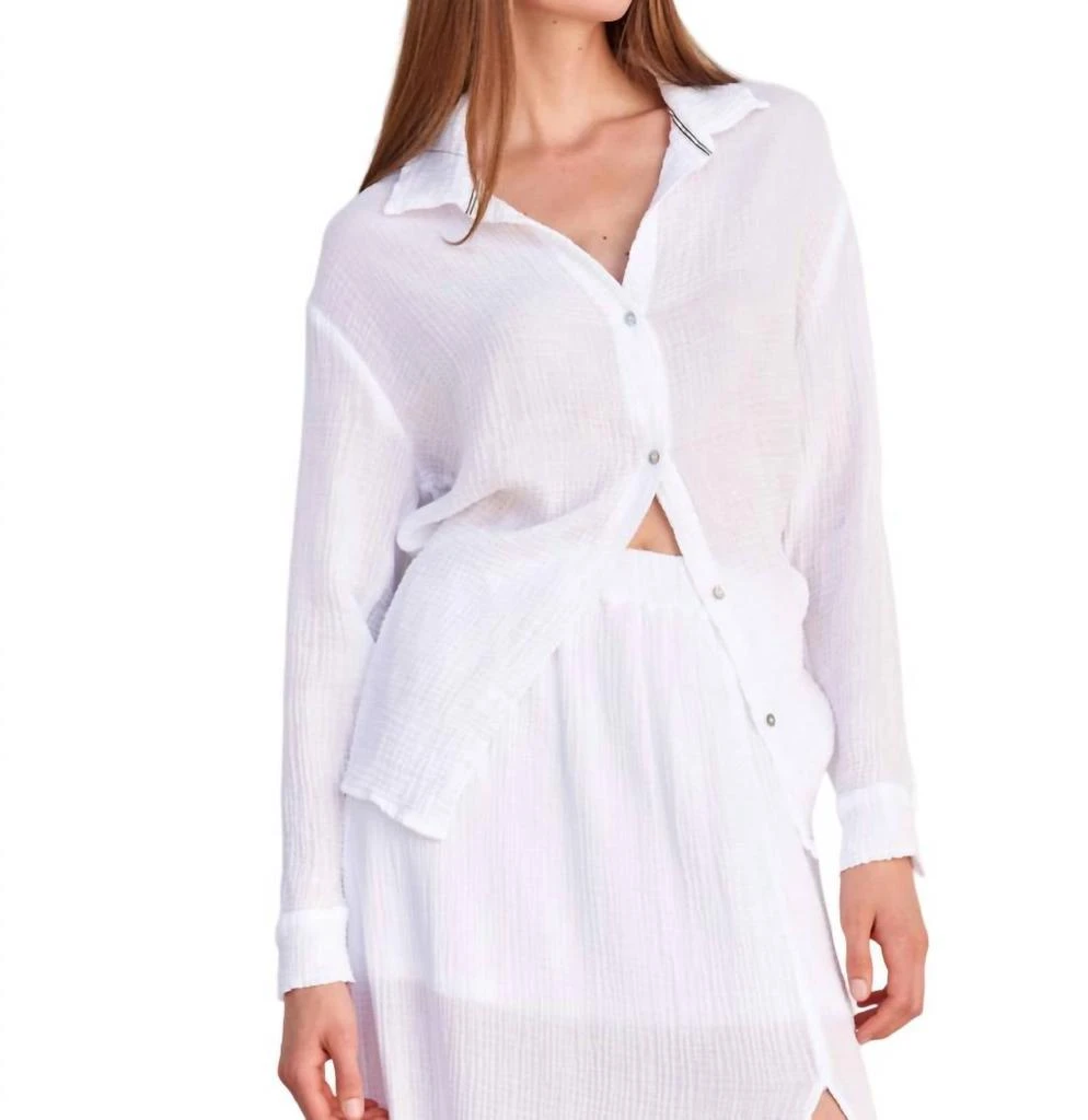 Sundry Sundry - Long Sleeve Button Down Top 1