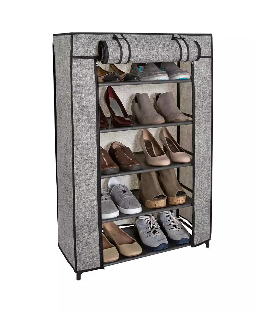 Simplify 5 Tier Shoe Organizer with Cover