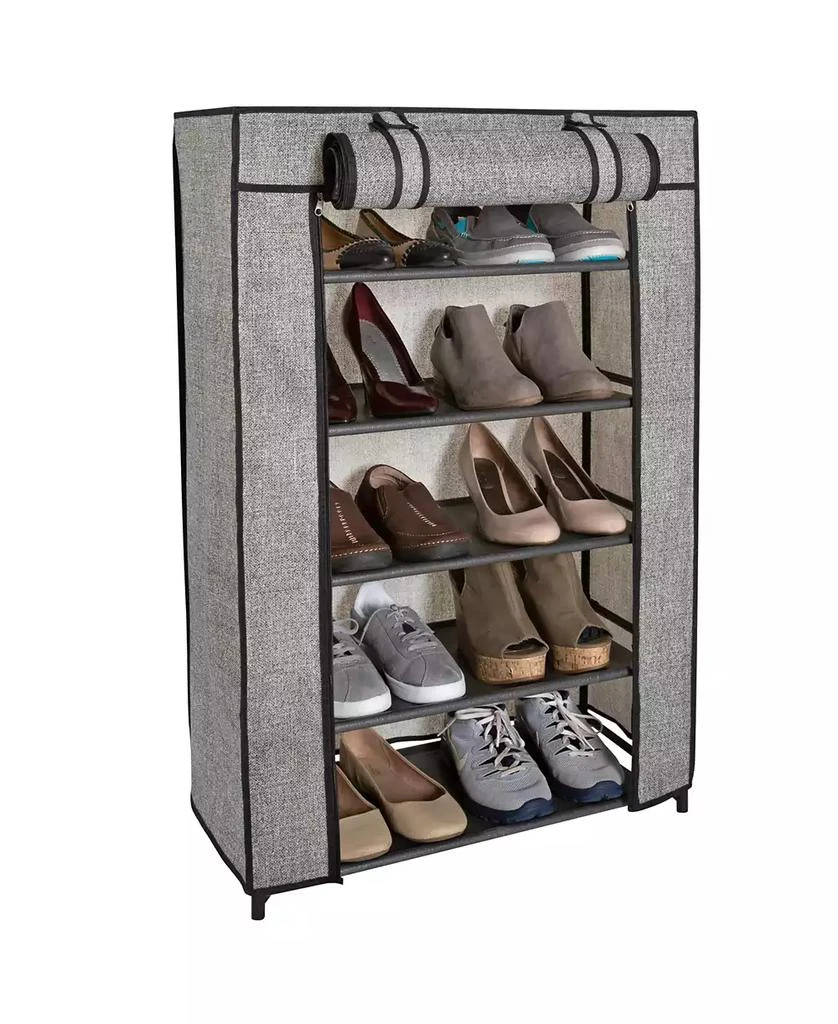 Simplify 5 Tier Shoe Organizer with Cover 2