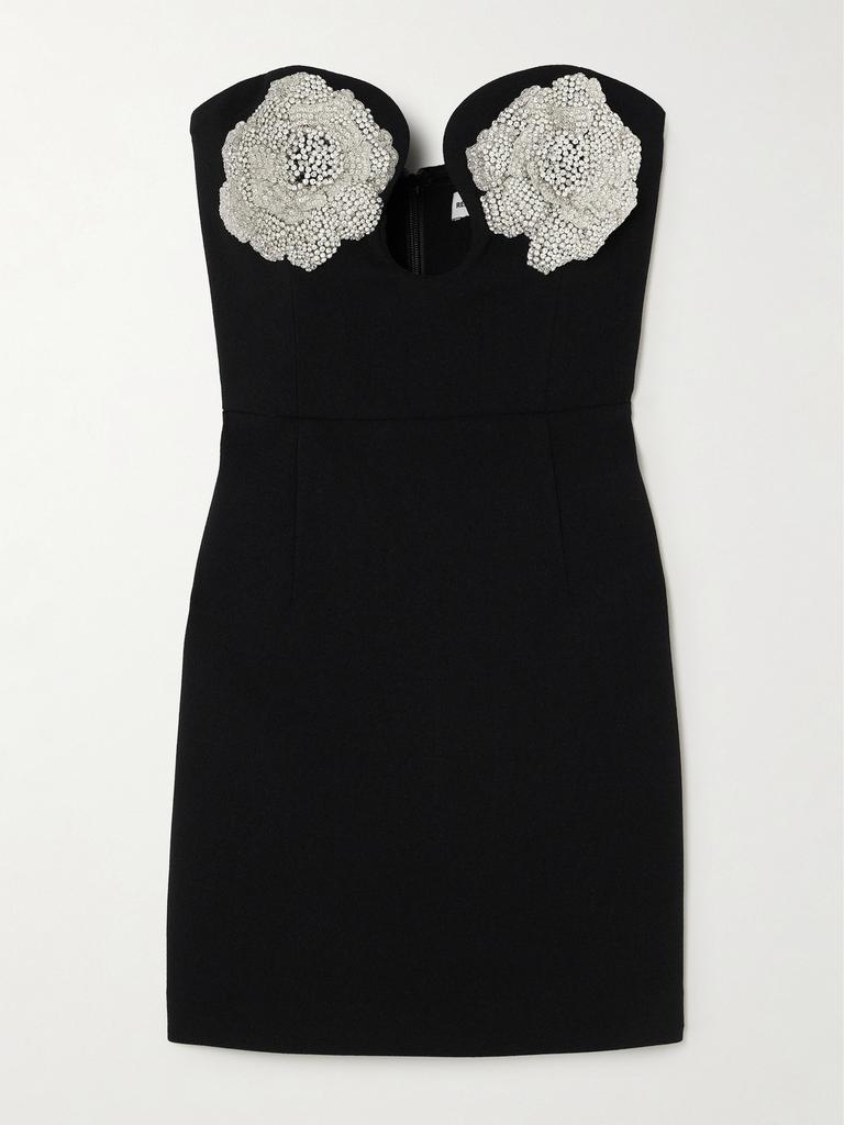 REBECCA VALLANCE Estella embellished crêpe minidress 16