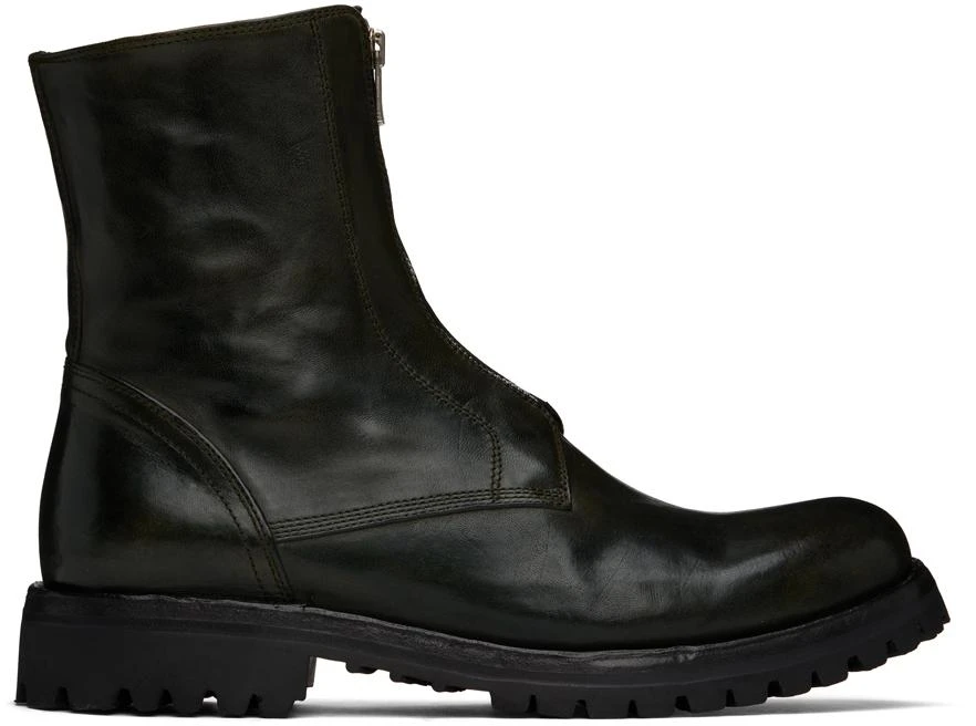 Officine Creative Green Ikonic 003 Boots 1