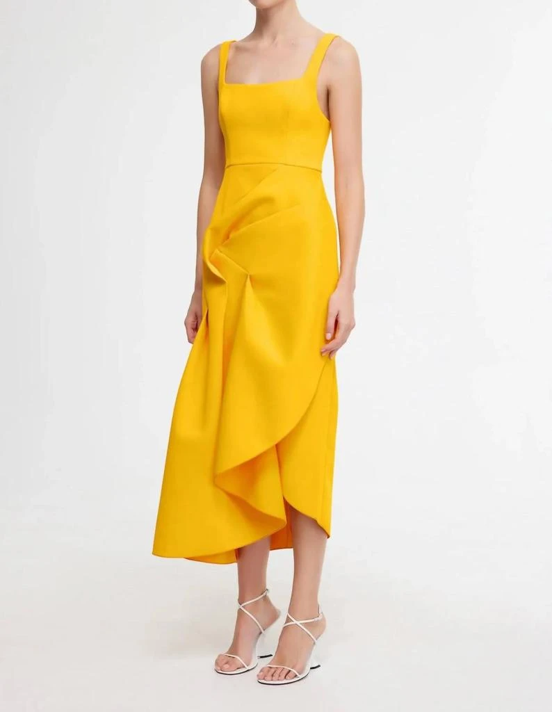 Acler Hewton Midi Dress In Marigold 2