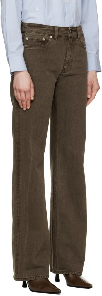 Our Legacy Brown Boot Cut Jeans 2