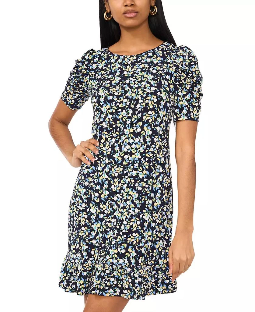 MSK Petite Floral-Print Puff-Sleeve Shift Dress - Dresses & Skirts -  Compare Prices from 5+ Stores - Free Shipping - BeyondStyle