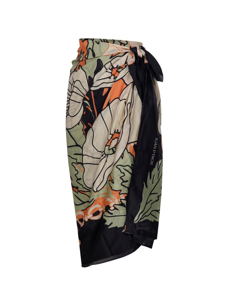 Juan de Dios Juan de Dios Floral Wrap Skirt