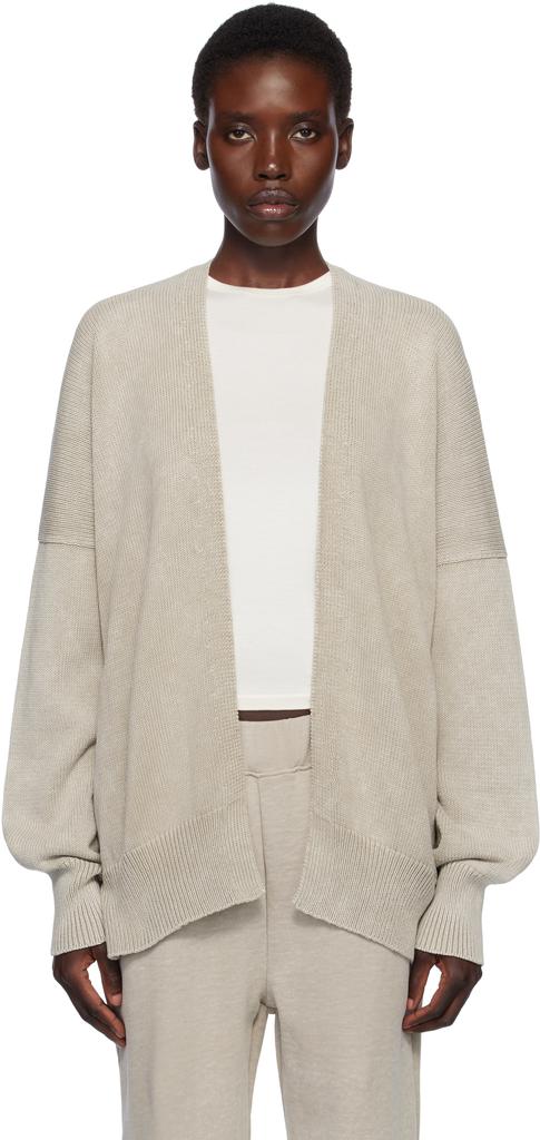 LAUREN MANOOGIAN Taupe Fade Cardigan