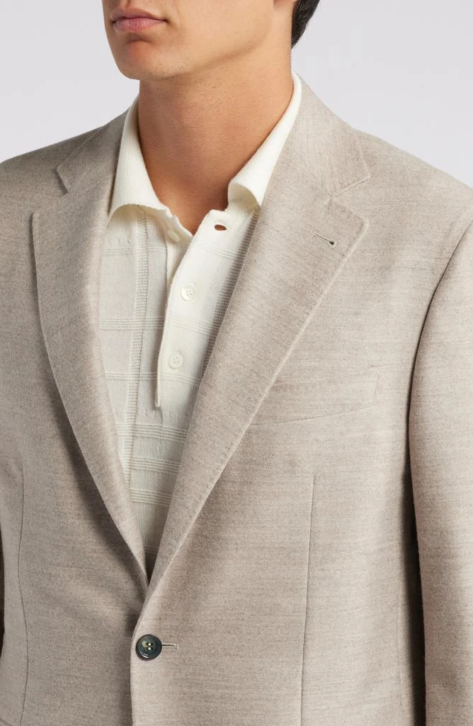 Canali Kei Trim Fit Beige Wool Sport Coat 4