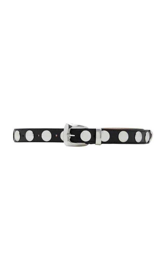 Khaite Khaite - Benny Studded Leather Belt - Black - 70 cm - Moda Operandi 1