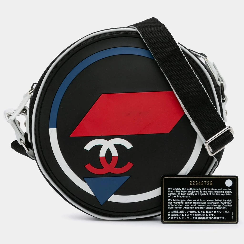 Chanel Chanel Multicolor Canvas And Rubber Airlines Round Crossbody Bag 11