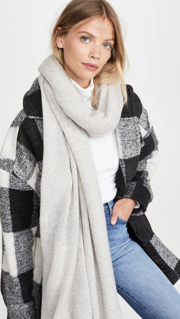 White  Warren Cashmere Travel Wrap Scarf 1