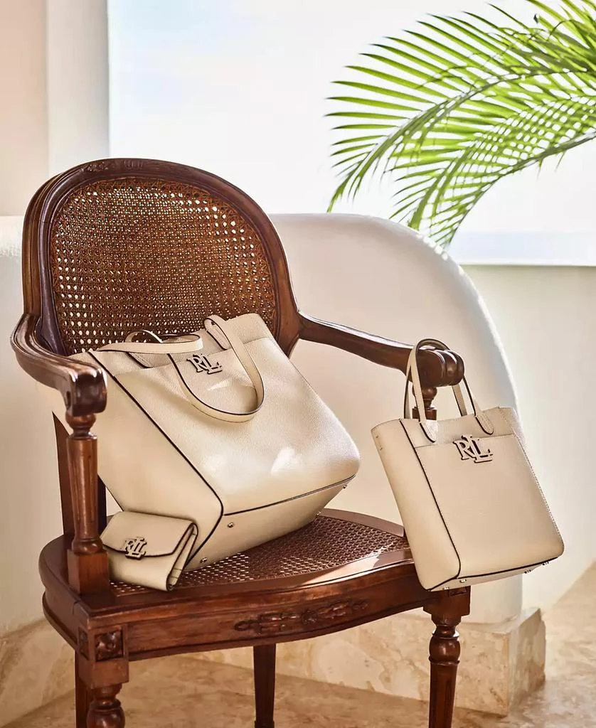 Ralph Lauren Pebbled Leather Extra-Large Cameryn Tote Bag 9