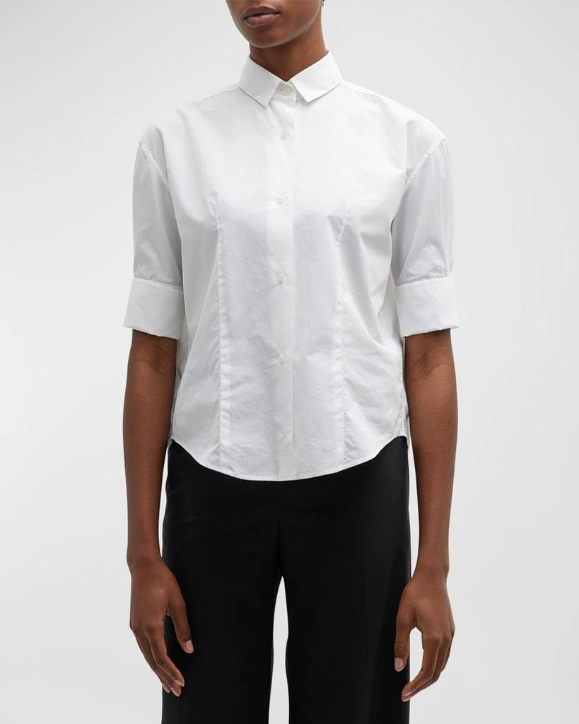 The Row Carpazi Short-Sleeve Collared Shirt 1