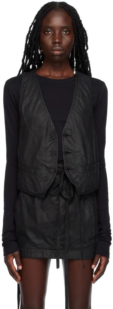 ANN DEMEULEMEESTER Black Lut Vest 1